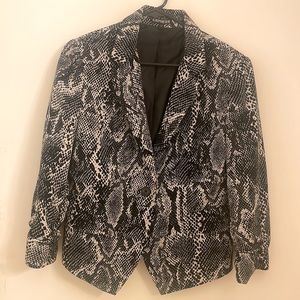 Express Snakeskin print blazer